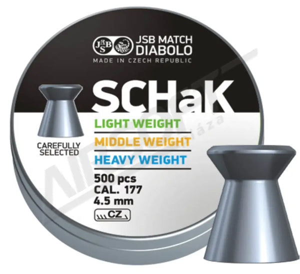 Jsb Schak Light Weight 4 50 Mm 0 500G - 500Db Légpuska Lövedék