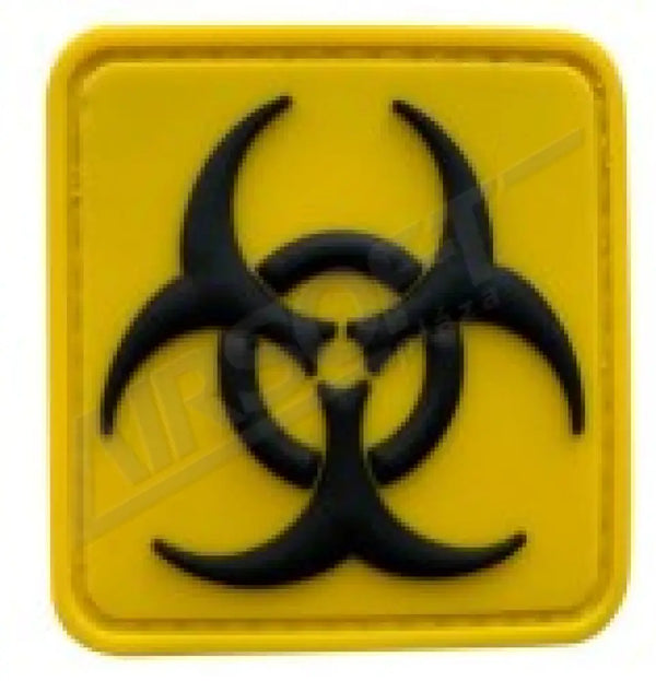 Patch 1059 - Biohazard Square Yellow And Black Felvarrók