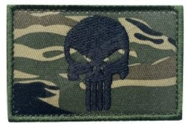 Patch 1163 - Punisher Zászló Woodland Felvarrók