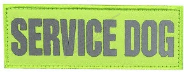 Patch 1216 - Fényvisszaverős Service Dog Zöld Felvarrók