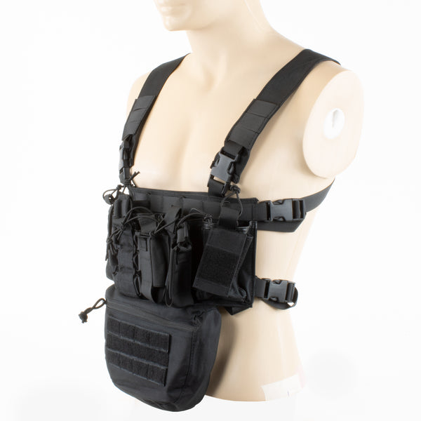 TAKTIKAI MELLÉNY CHEST RIG - FEKETE (AP015)