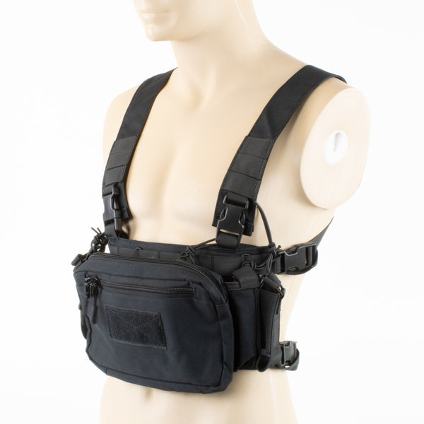 TAKTIKAI MELLÉNY MULTI CHEST RIG - FEKETE (AP022)