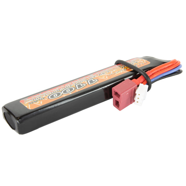 VB POWER 1100mAh 7.4V 20C LIPO AIRSOFT AKKUMULÁTOR T-CSATLAKOZÓVAL (AP-912B)