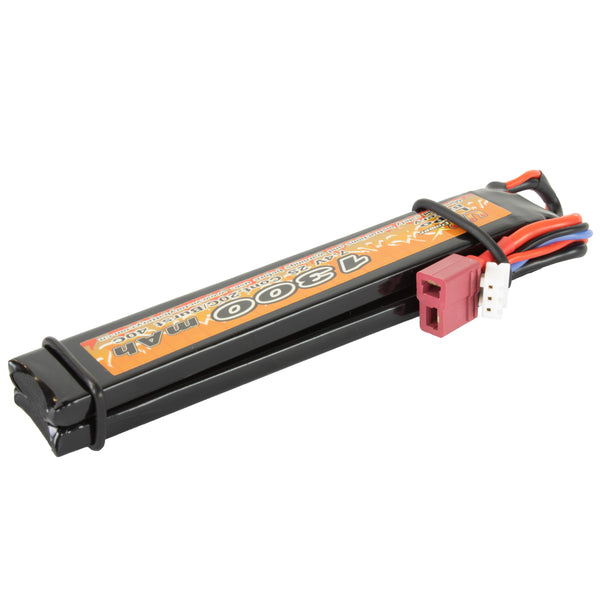 VB POWER 1300mAh 7.4V 15C LIPO AIRSOFT AKKUMULÁTOR T-CSATLAKOZÓVAL - PILLANGÓ AKKU (AP-921B)