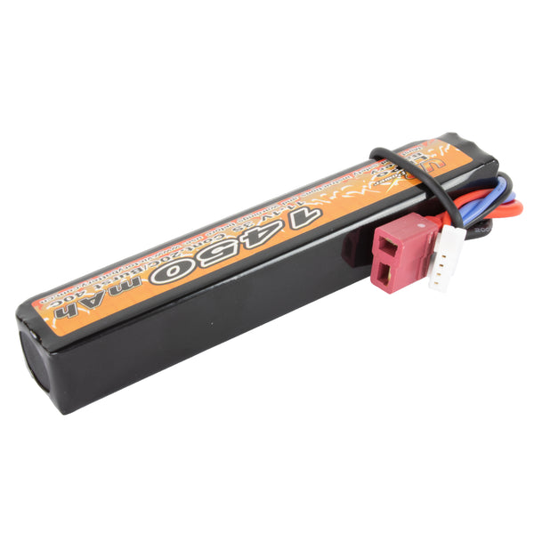 VB POWER 1450mAh 11.1V 20C LIPO AIRSOFT AKKUMULÁTOR T-CSATLAKOZÓVAL - RÚD AKKU (AP-933B)