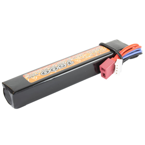 VB POWER 1500mAh 11.1V 20C LIPO AIRSOFT AKKUMULÁTOR T-CSATLAKOZÓVAL - RÚD AKKU (AP-938B)