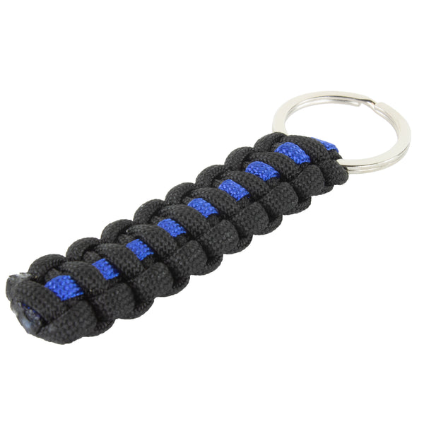 PARACORD KULCSTARTÓ  - KÉK/FEKETE