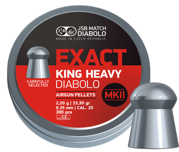 JSB EXACT KING HEAVY MKII 6,35 mm 2,20g - 300db