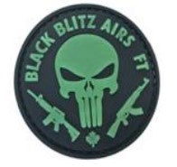 PATCH 1055 - BLACK BLITZ AIRS FT PUNISHER GLOW