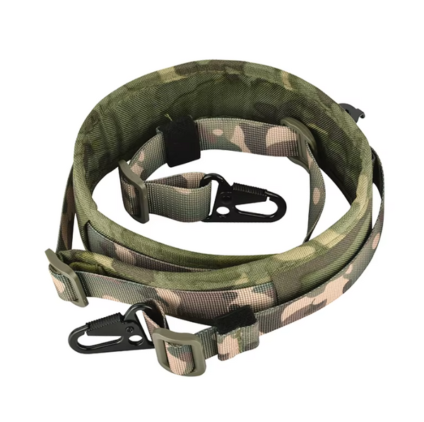 TAKTIKAI GYORSÁLLÍTÁSÚ KÉT PONTOS FEGYVERSZÍJ - MULTICAM TROPIC (AP020)