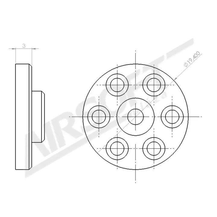 AIRSOFTPRO SNIPER DUGATTYÚ GUMIPAD - 19,4mm (7495)