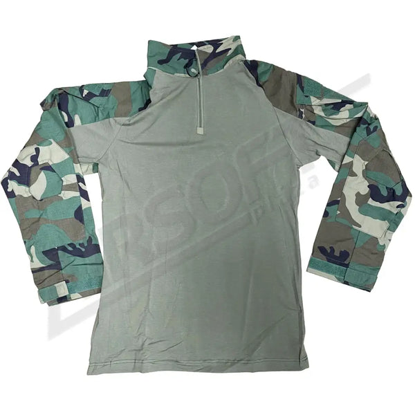 COMBAT SHIRT - WOODLAND - XXL