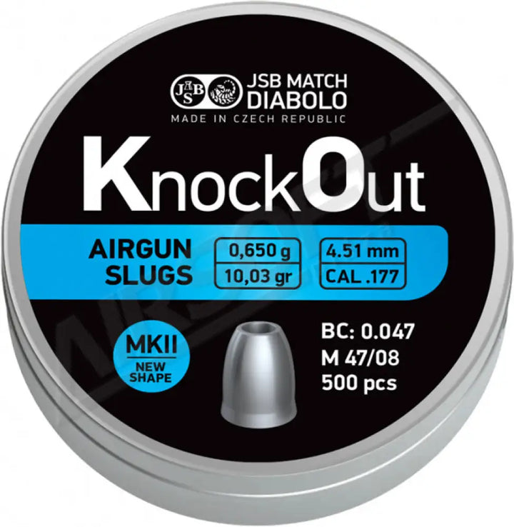 Jsb Knockout Slugs.177 Mkii 4 51 Mm 0 650G - 500Db Légpuska Lövedék