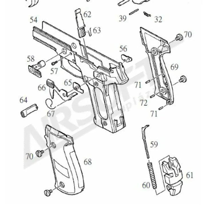 KJW KP-01 KALAPÁCS RÚGÓ (KP-01-60)