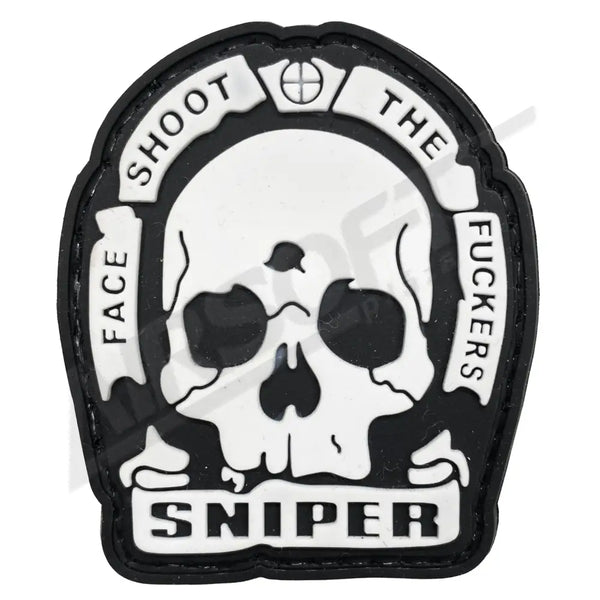 PATCH 0001 - SKULL SNIPER (FEHÉR)