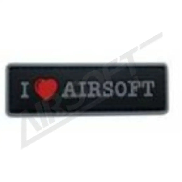 PATCH 0003 - I LOVE AIRSOFT - FEKETE