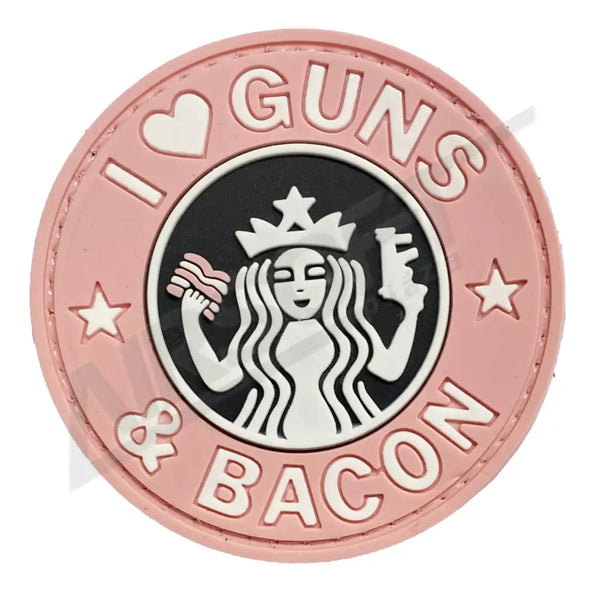 PATCH 0118 - I LOVE GUNS - PINK