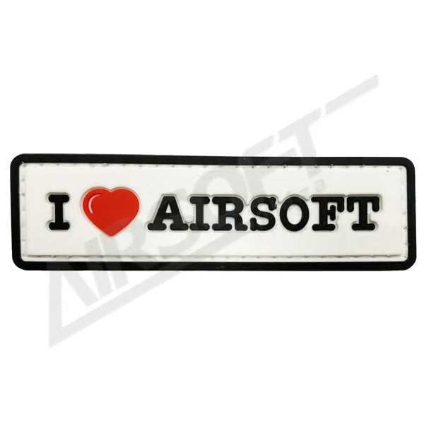 PATCH 0292 - I LOVE AIRSOFT - FEHÉR