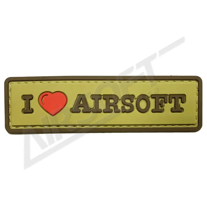 PATCH 0294 - I LOVE AIRSOFT - TAN