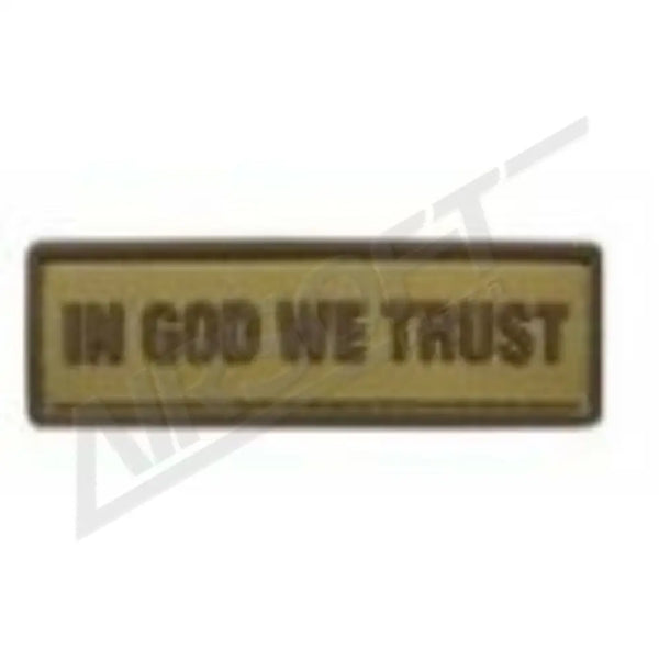 PATCH 0345 - IN GOD WE TRUST - TAN