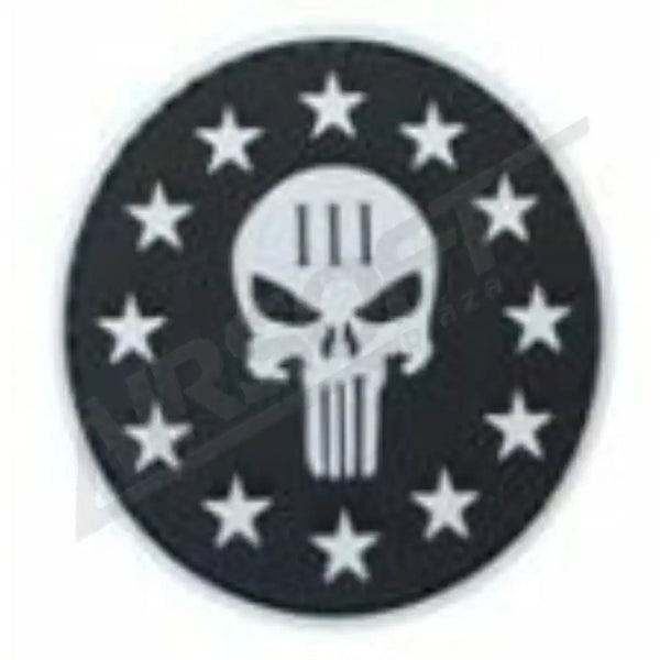 PATCH 0600 - PUNISHER STARS THREE PERCENTER - FEKETE