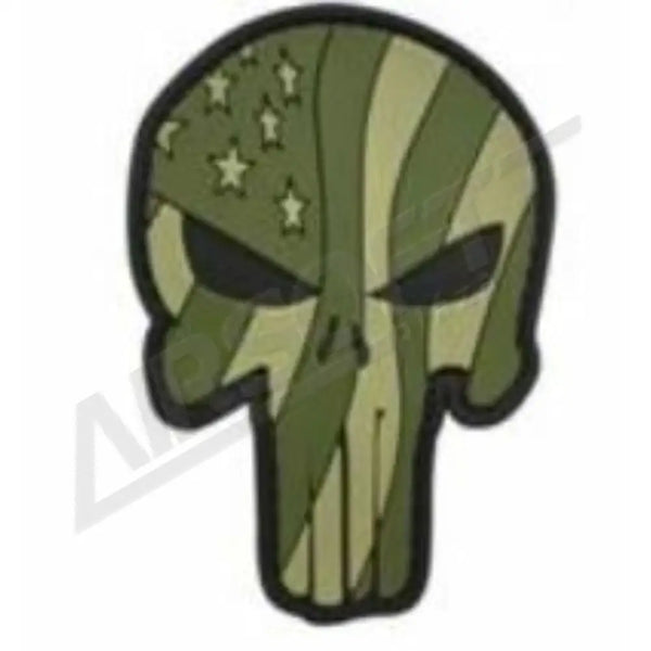 PATCH 0709 - PUNISHER SKULL US ZÁSZLÓ HULLAMOS - OD