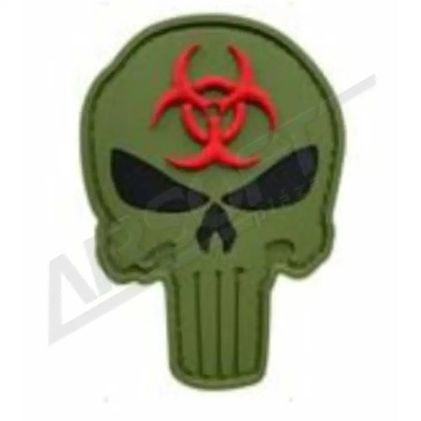 PATCH 0711 - PUNISHER SKULL BIOHAZARD - OD