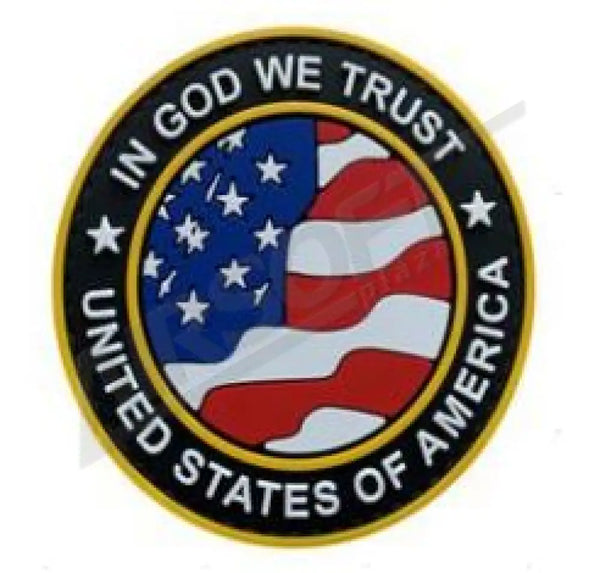 Patch 0787 - In God We Trust Usa Fekete Felvarrók