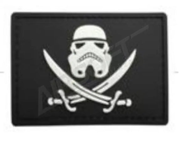 Patch 0792 - Star Wars Stormtrooper W Swords Fekete Felvarrók