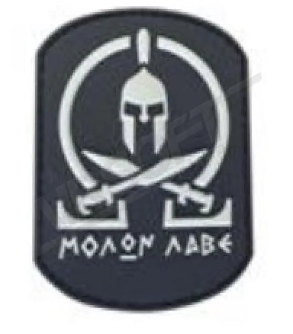 Patch 0801 - Molon Labe Sparta W Swords Fekete Felvarrók