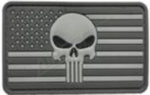 Patch 1012 - Us Zászló Punisher Gray Felvarrók