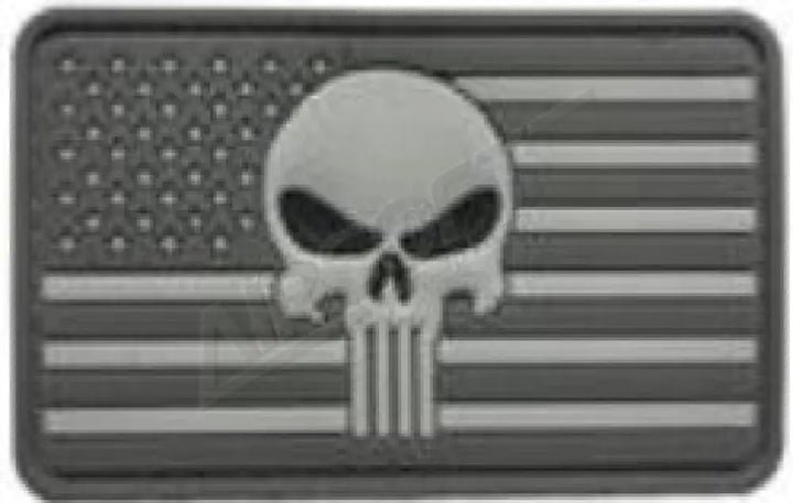 Patch 1012 - Us Zászló Punisher Gray Felvarrók