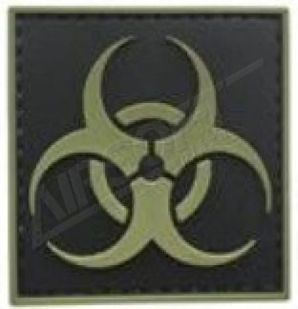 Patch 1057 - Biohazard Square Black And Green Felvarrók