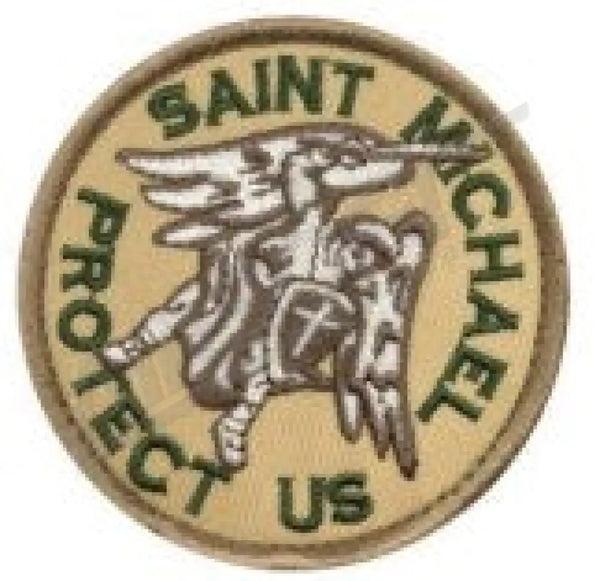 Patch 1165 - Saint Michael Protect Us Tan Felvarrók