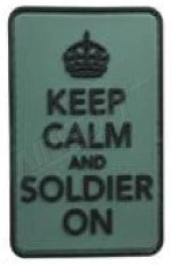 Patch 1231 - Keep Calm And Soldier On Foliage Felvarrók