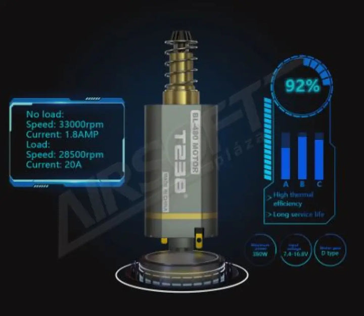 T238 Brushless Nagynyomatékű És -Sebességű Rövid Motor - 33000Rpm Motorok