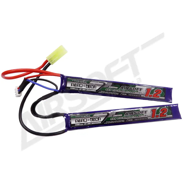 Turnigy nano-tech 1200mah 2S 25~50C Lipo Airsoft akkumulátor 9210000102