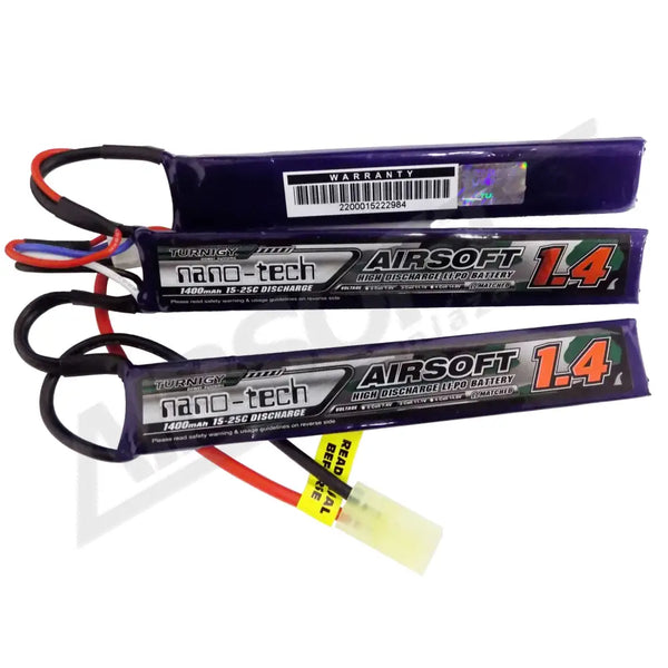 Turnigy nano-tech 1400mah 3S 15~25C Lipo Airsoft akkumulátor NG1400B.3S.15