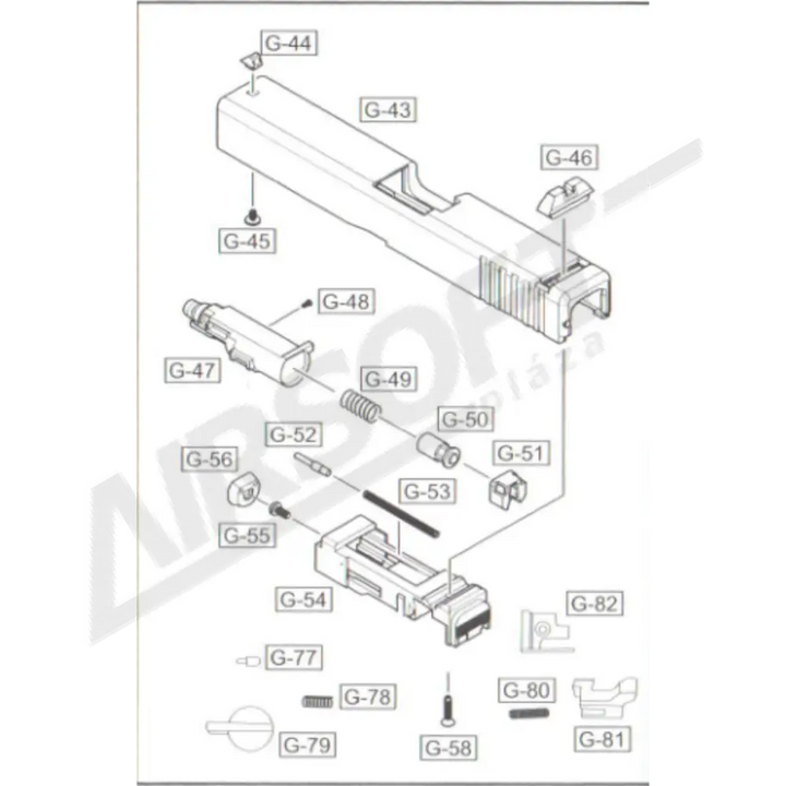 WE GLOCK G17 DUGATTYÚHÁZ TÖMÍTÉS (G-56)